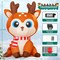 GOOSH 5 FT Christmas Inflatable Reindeer Cute Deer with Built-in LEDs